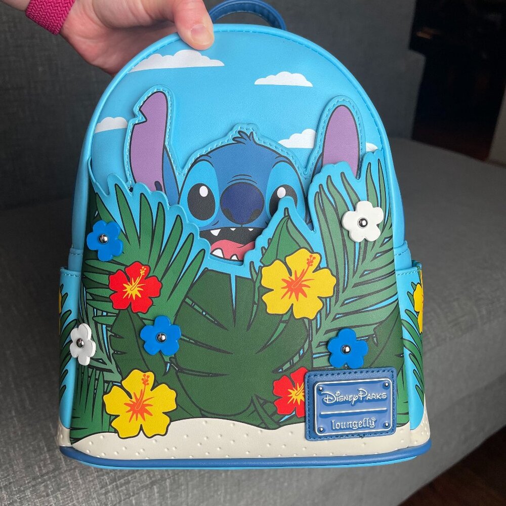 Loungefly Disney Parks Stitch Floral Backpack